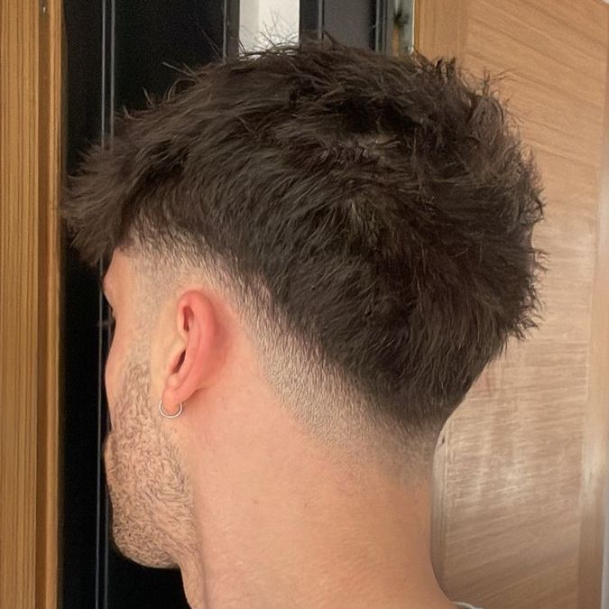 Modern fade haircut
